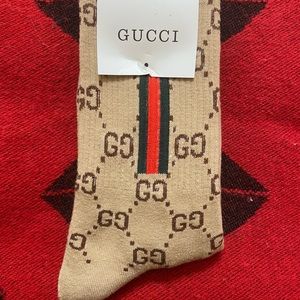 Tan GG socks